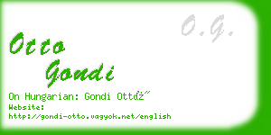 otto gondi business card